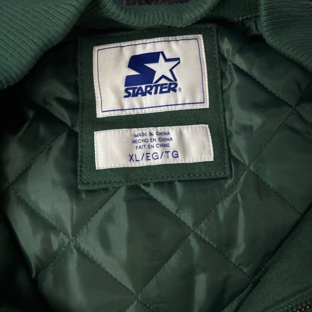 Men's Starter Green New York Jets Complete Game Varsity Full-Snap Jacket XL - Picture 4 of 8
